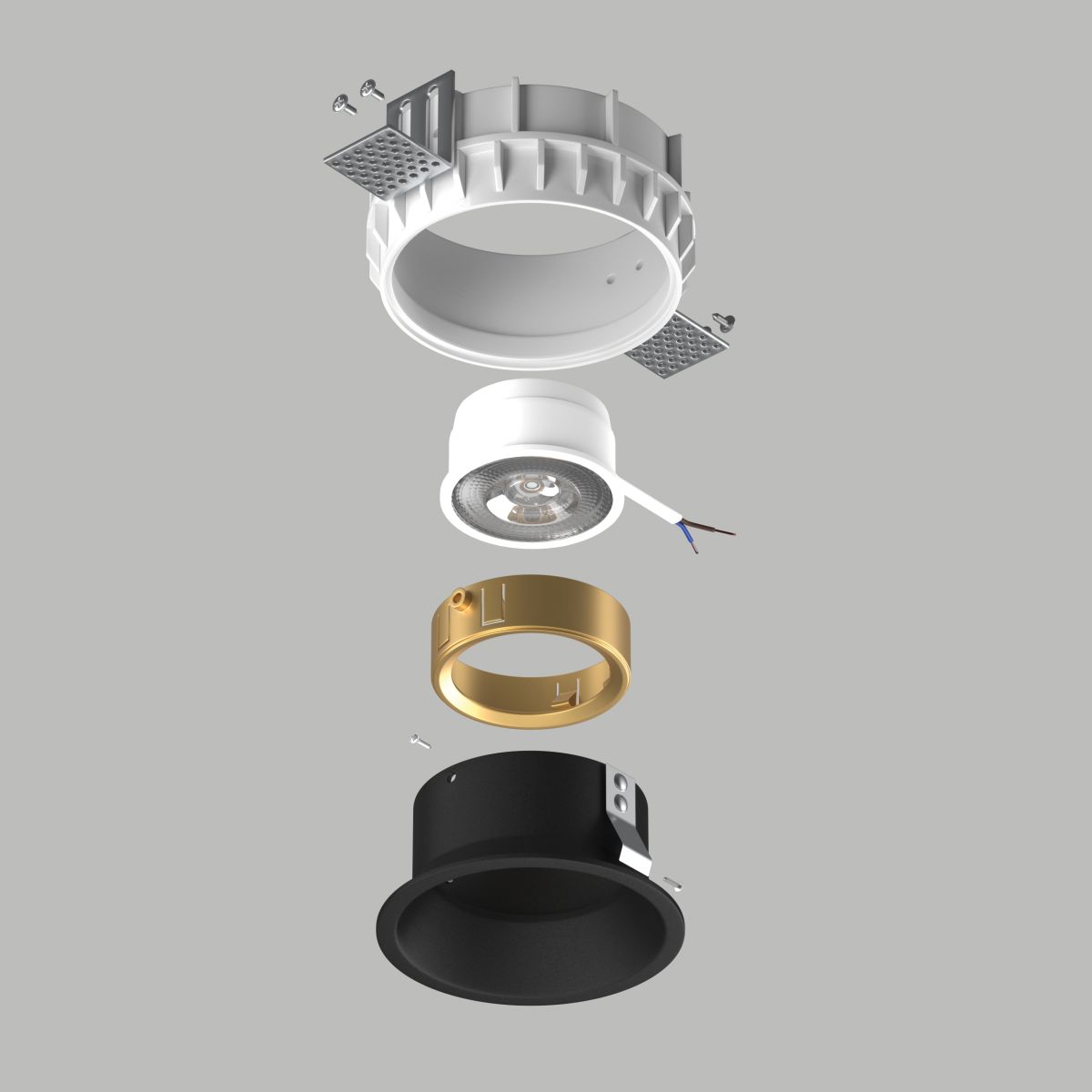 Встраиваемый led светильник Lightstar Domino (214610+214607+214003) G214607GMOD