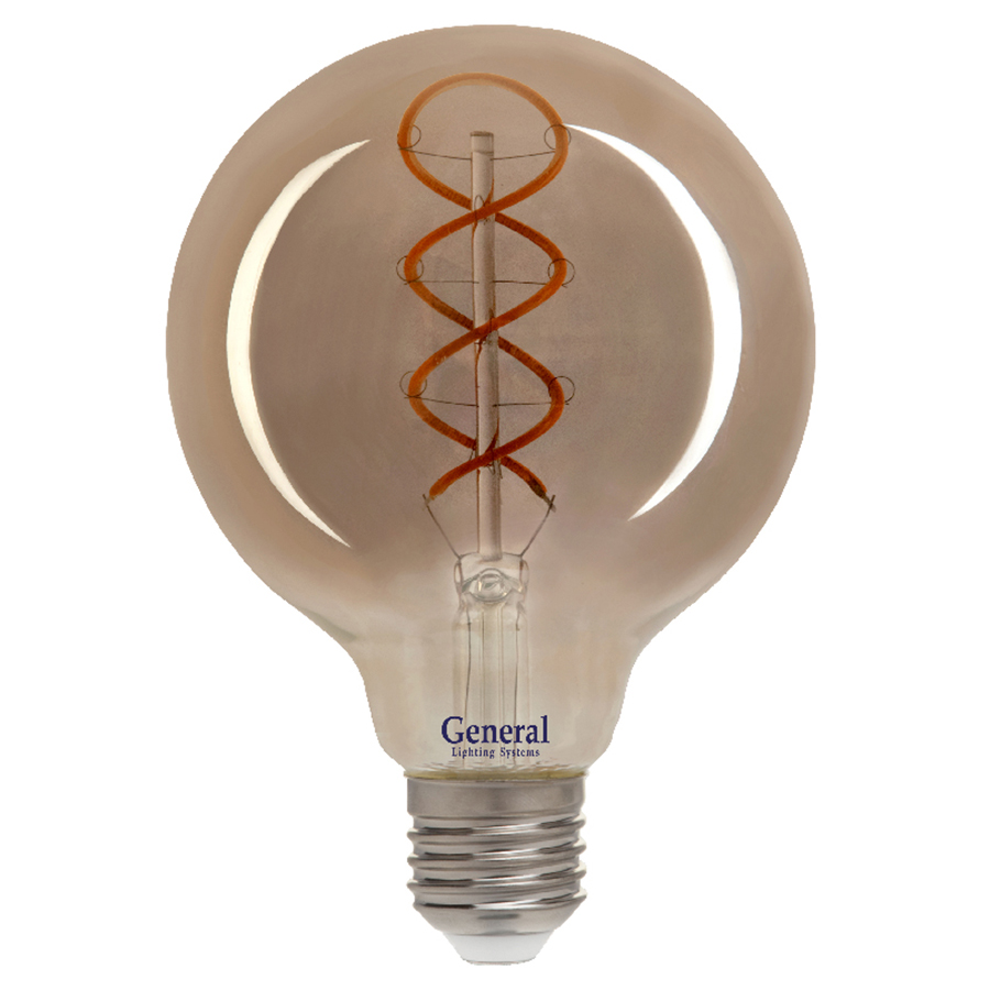 Филаментная светодиодная лампа General GLDEN-G95DSS-6-230-E27-1800 684900