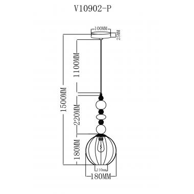 Подвесной светильник Moderli Charm V10904-P