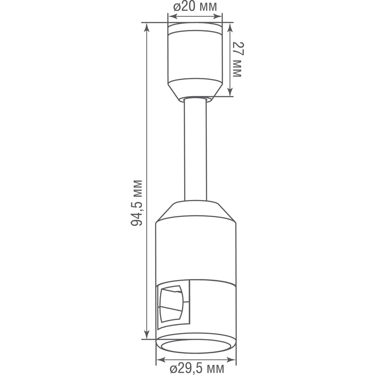 Стойка с одиночным фиксатором Donolux Code 1.2 Single Stand BBr DL20224