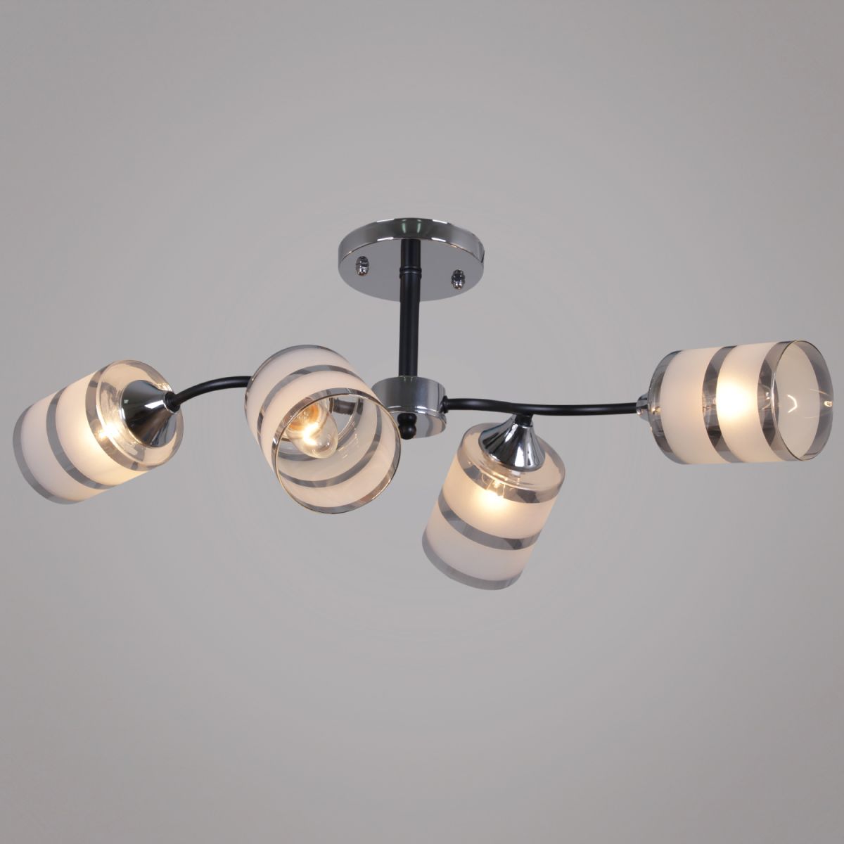 Люстра на штанге Reluce 45360-0.3-04 BK+CR