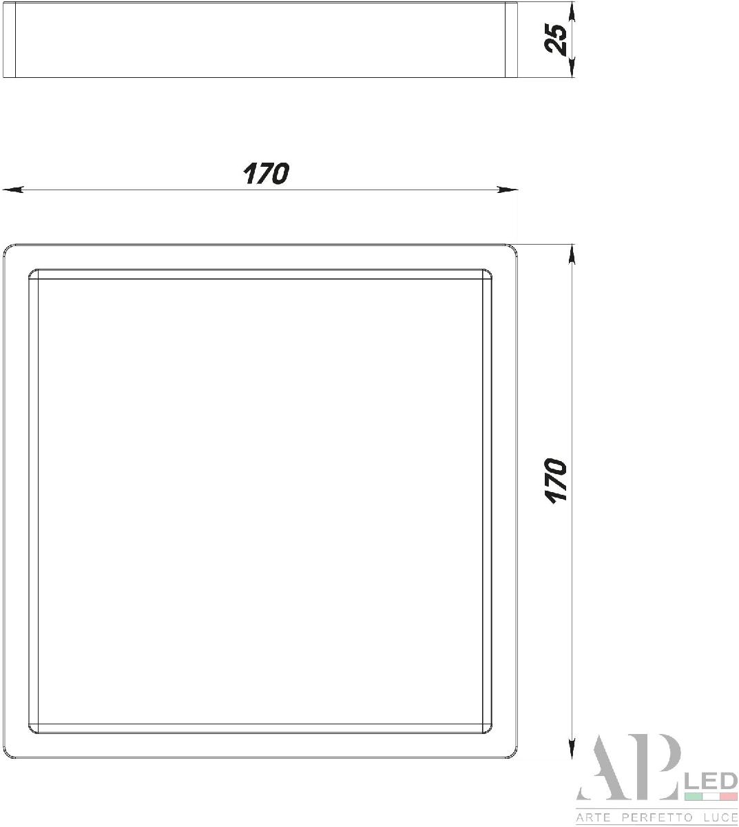 Накладной светильник Arte Perfetto Luce Ingrid 3322.LDF1604M/12W/6K