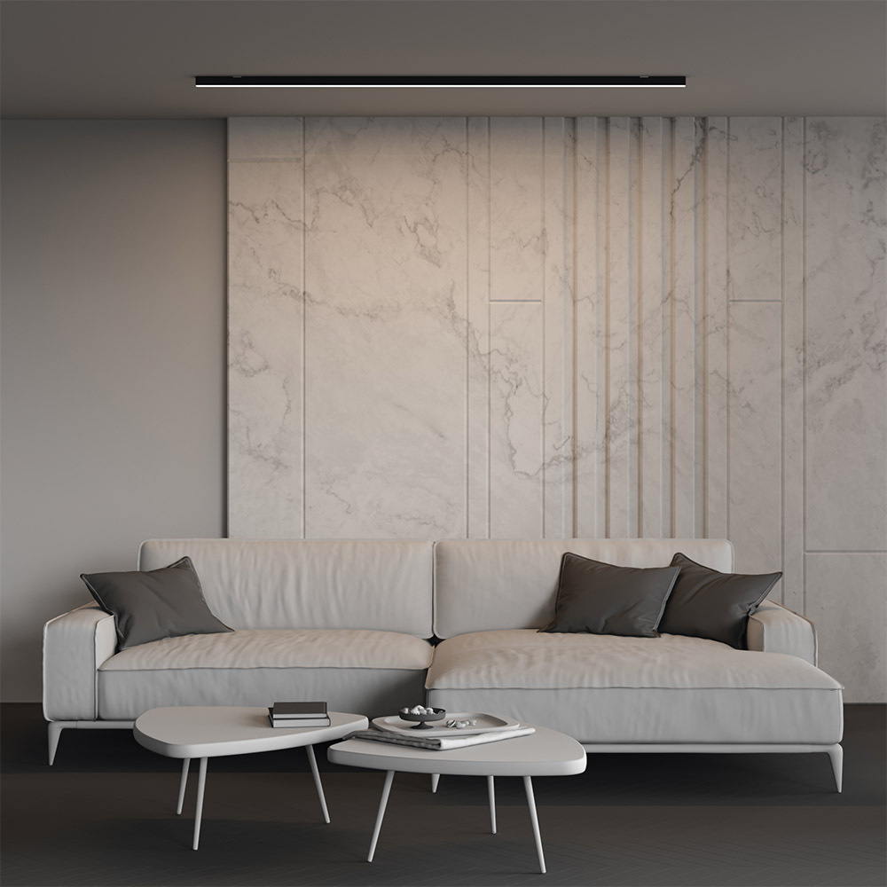 Линейный накладной светильник Maytoni Technical 4000K 35x35 (Черный, 2 м) LL311016