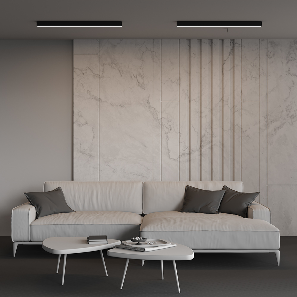 Линейный накладной светильник Maytoni Technical 4000K 50x50 (Черный, 1 м) LL311028