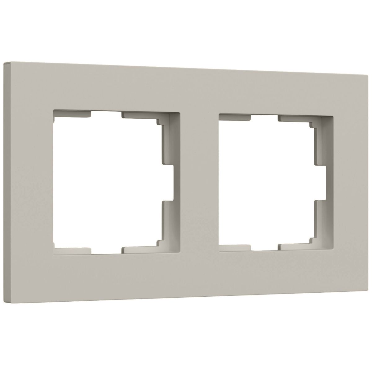 Рамка на 2 поста Werkel Slab (дымчатый софт) W0022917 4690389218415