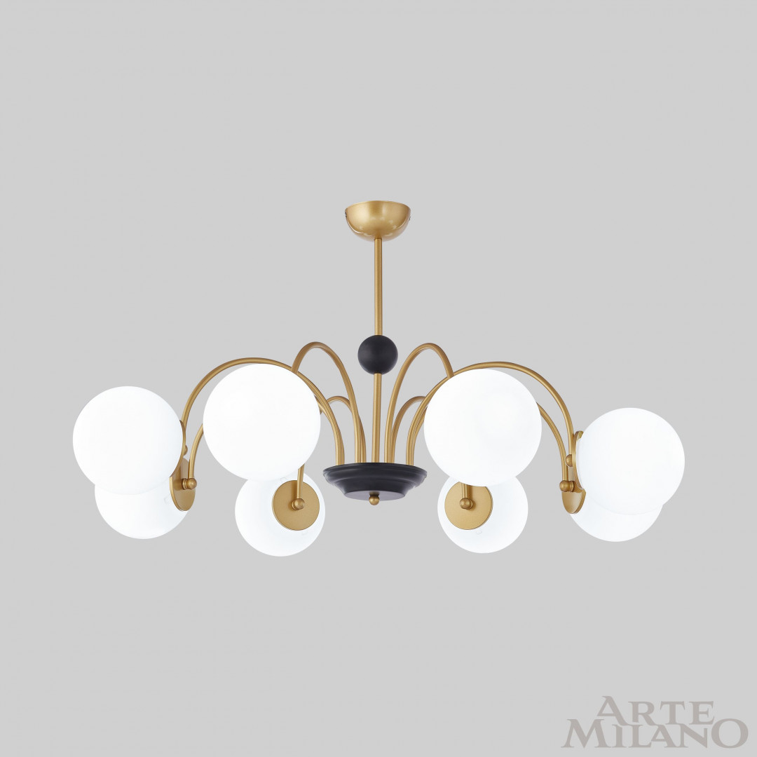 Люстра на штанге Arte Milano Napoli 312066/D940/8 BS/BK