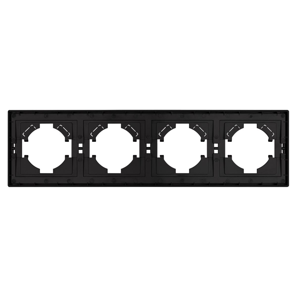 Рамка пластиковая на 4 поста Arlight FRM-TENDO-SFPL-4-BK 054654