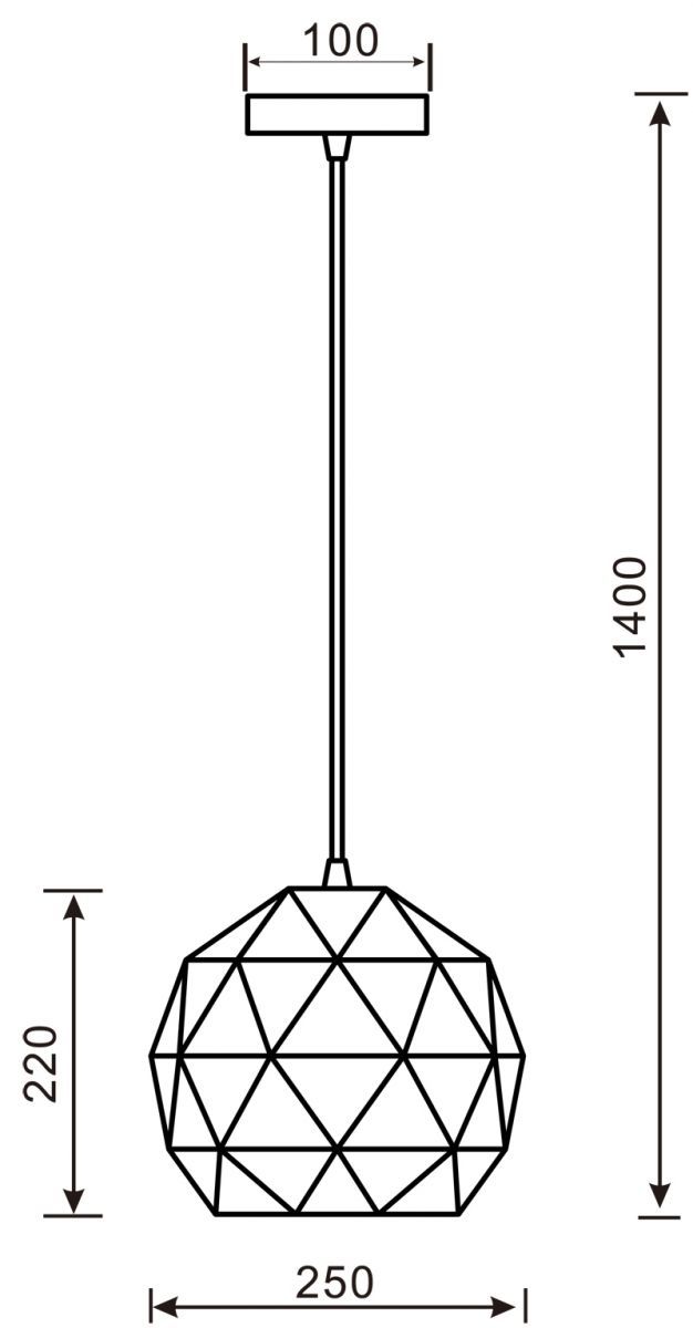 Подвесной светильник Deko-Light Asterope round 342132
