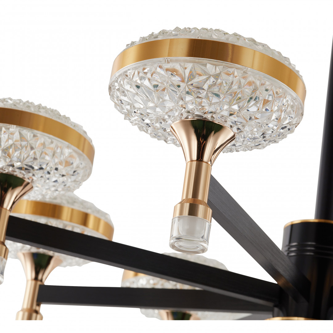 Подвесная люстра Arte Milano Ferrara 273059/8 BK/GD