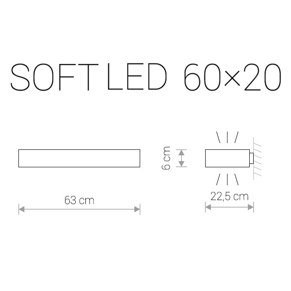 Настенный светодиодный светильник Nowodvorski Soft Led 9523