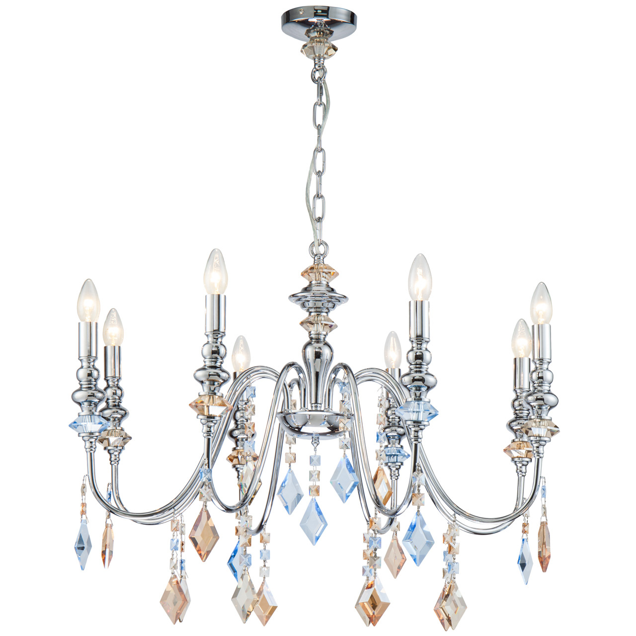 

Подвесная люстра Lucia Tucci Maya 4450.8 Chrome