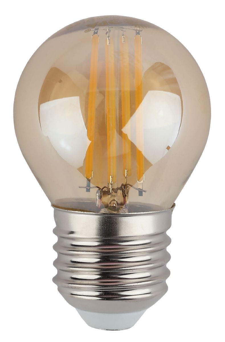 Лампа светодиодная Эра E27 9W 2700K F-LED P45-9W-827-E27 gold Б0047025