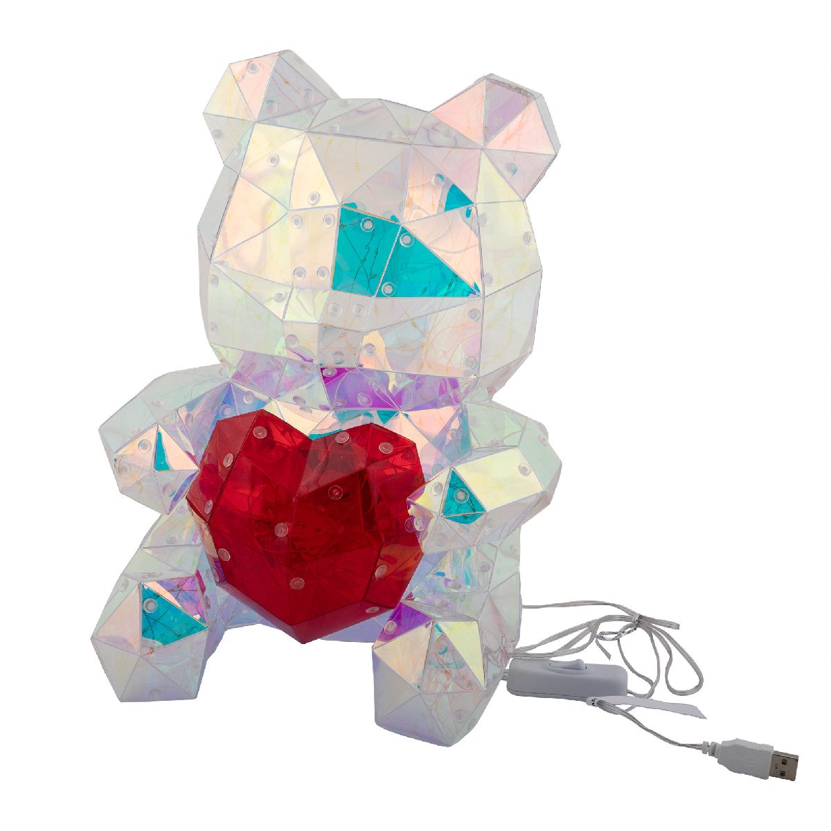 Светодиодная фигура Uniel ULD-R508 USB BEAR WITH HEART UL-00012217