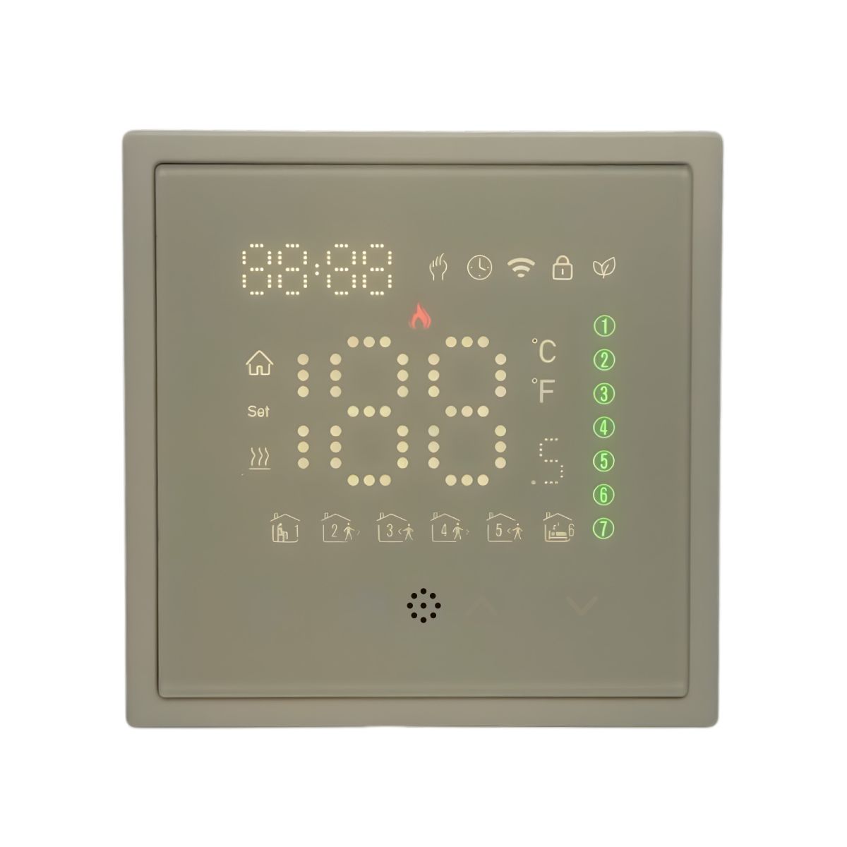 Терморегулятор для теплого пола WiFi цифровой Кашемир матовый Kollinger Eclipse EC-702CM