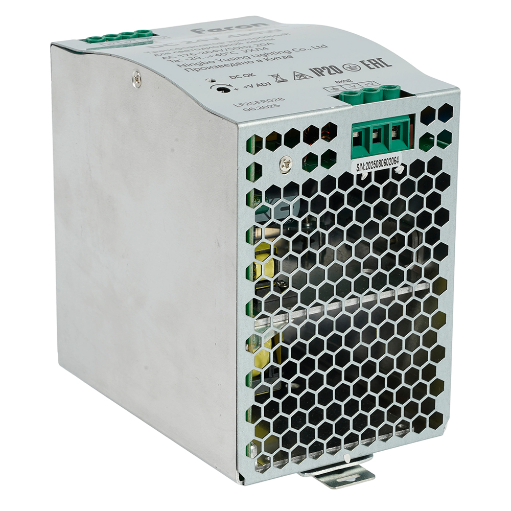 Трансформатор электронный на DIN-рейку Feron LB008 480W 24V IP20 52138