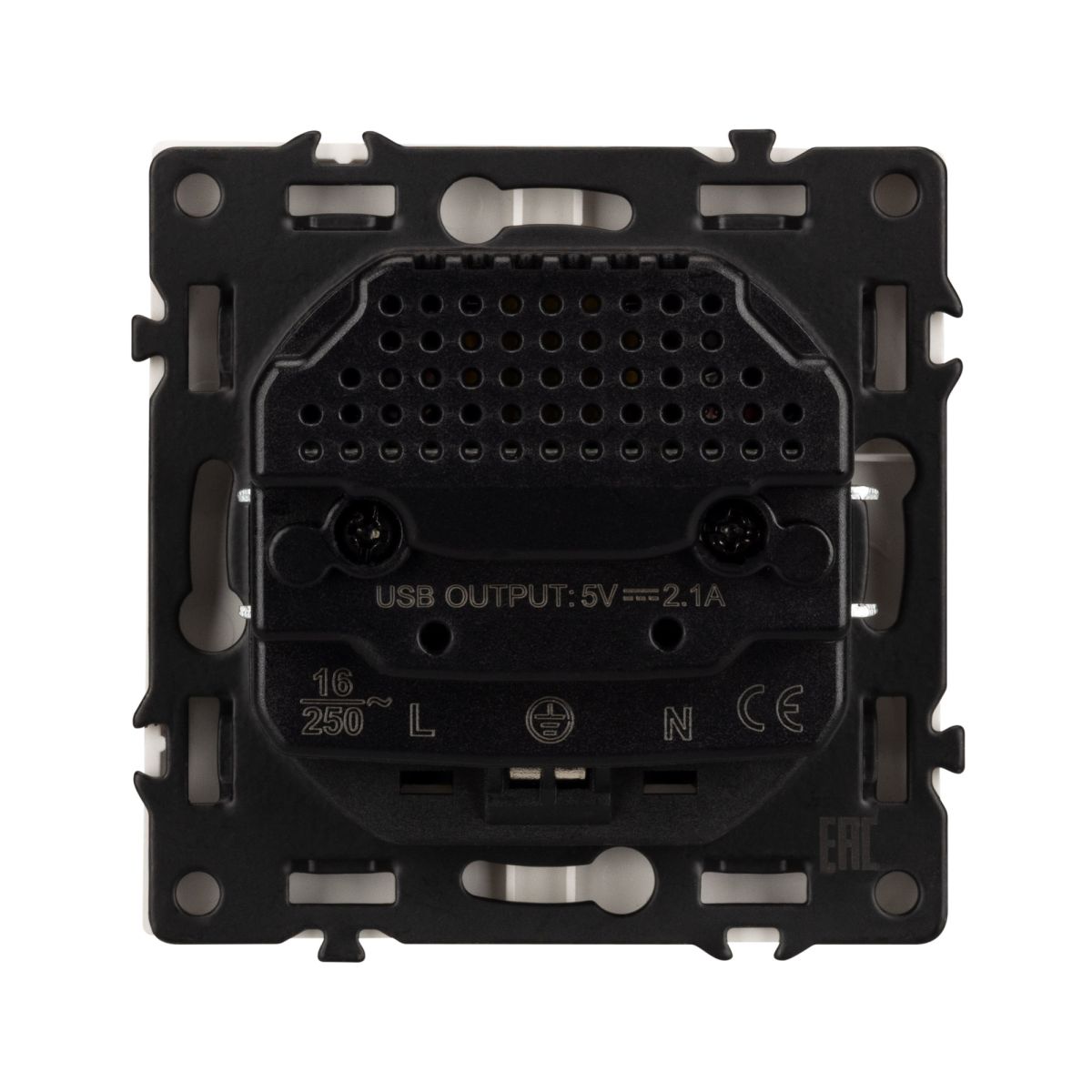 Механизм розетки Arlight с USB зарядкой SCT-NOBE-MUAA-SFPL-IS (230V, 16A)  059443