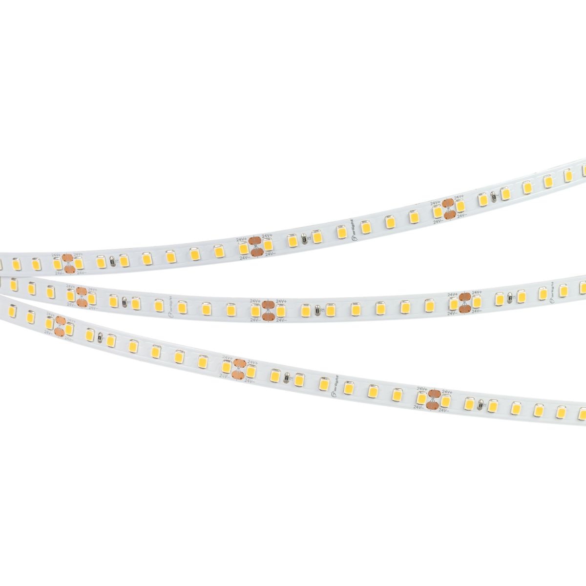 Светодиодная лента Arlight RT-A128-8mm 24V Day5000 (10 W/m, IP20, 5m) (высок.эфф.150 лм/Вт) 038756(1)