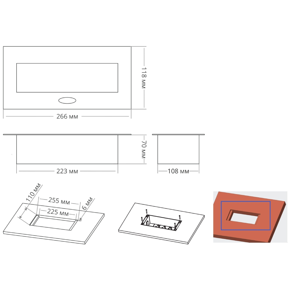 Блок розеток (2 секции, 1 USB и 1 type C) Mebax 00-00002604