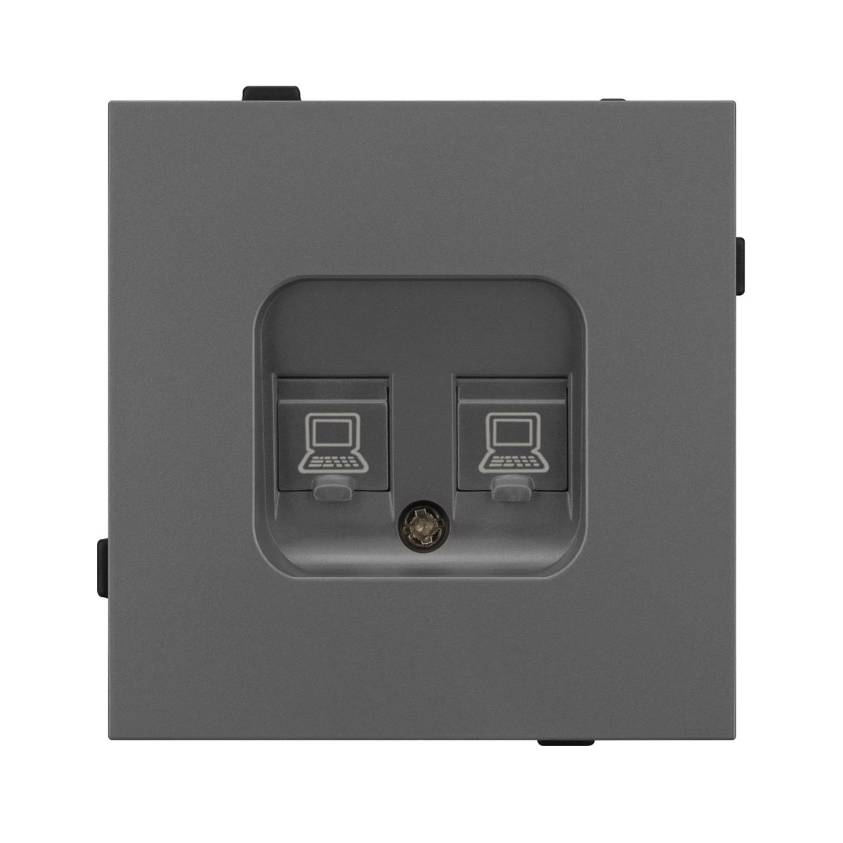 Механизм компьютерной розетки двойной SCT-TENDO-MPC2-SFPL-GR (RJ-45, CAT6) 054597