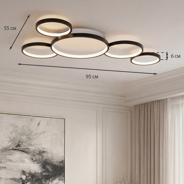 Потолочная люстра Bojeni Veloce BLD-V0104-060
