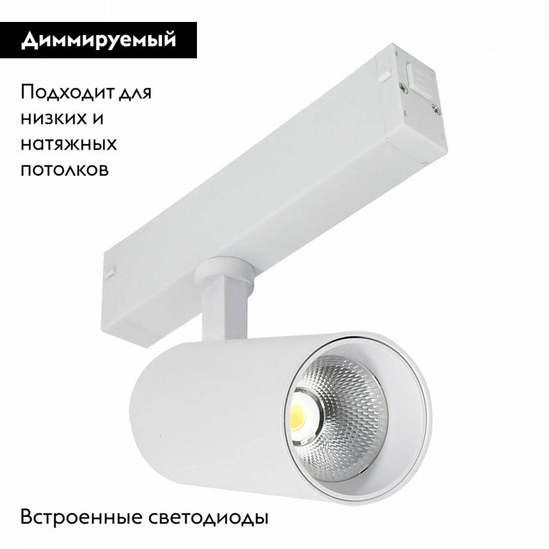 Трековый светодиодный светильник для магнитного шинопровода ST Luce ST660.596.10