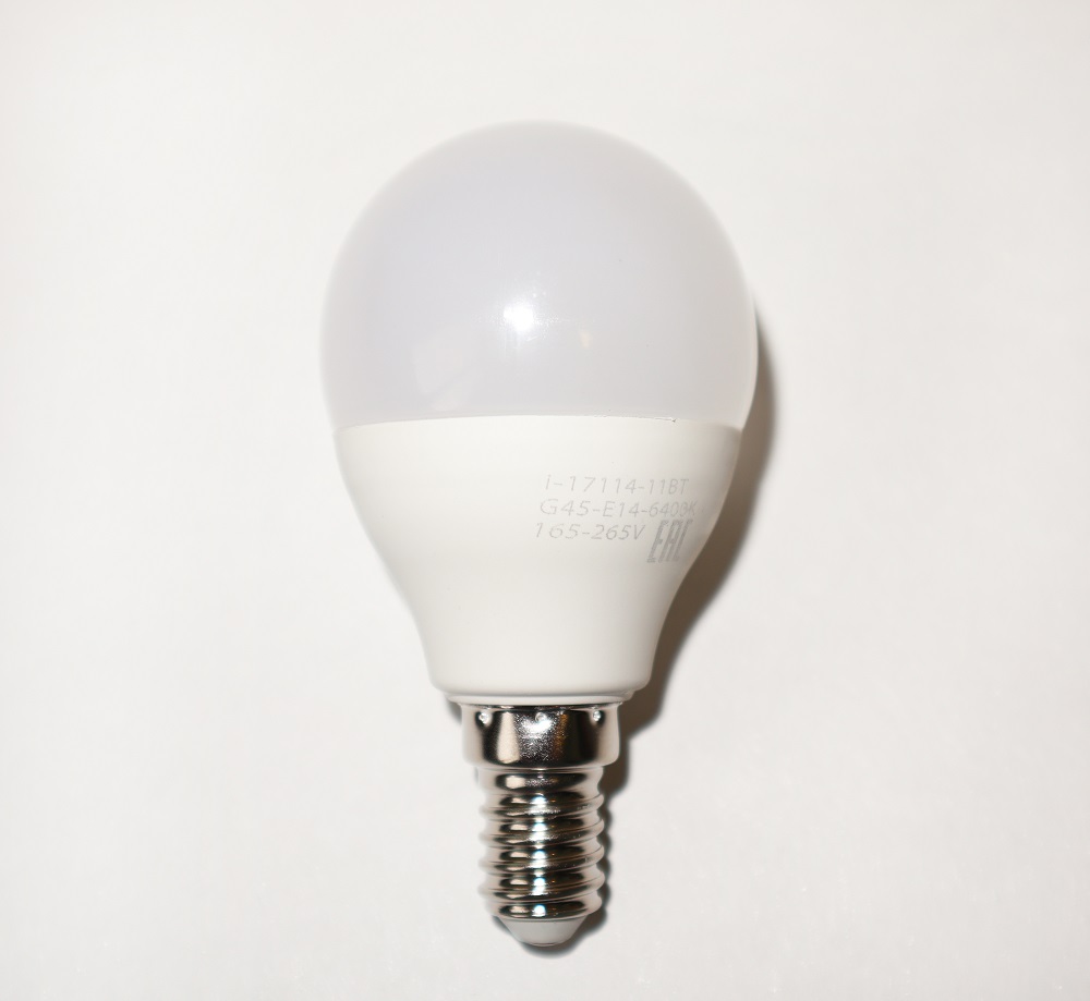 Лампа светодиодная i-Watt E14 11W 6400К груша матовая i-17114