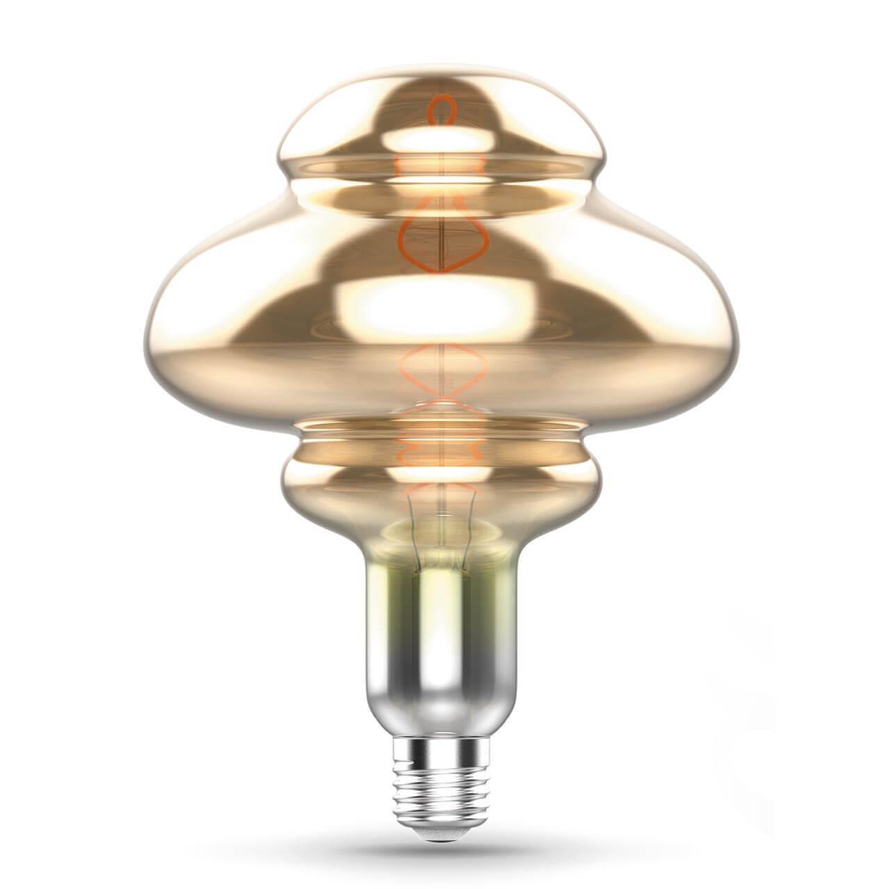 Лампа светодиодная филаментная диммируемая Gauss E27 8W 2400K золотая 161802008 в #REGION_NAME_DECLINE_PP#