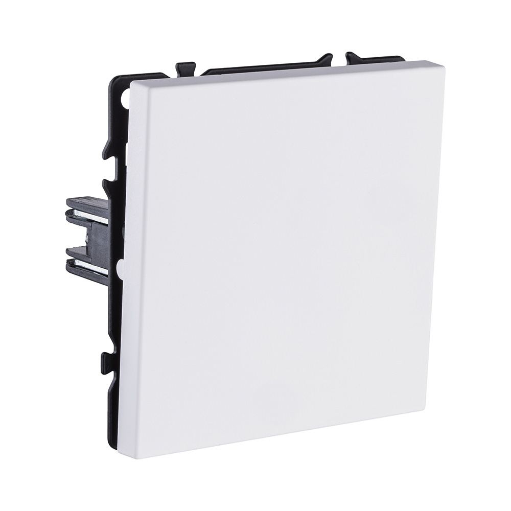 Выключатель кнопочный 1-клавишный 10А/250В, белый матовый Kollinger Eclipse EC-006WH