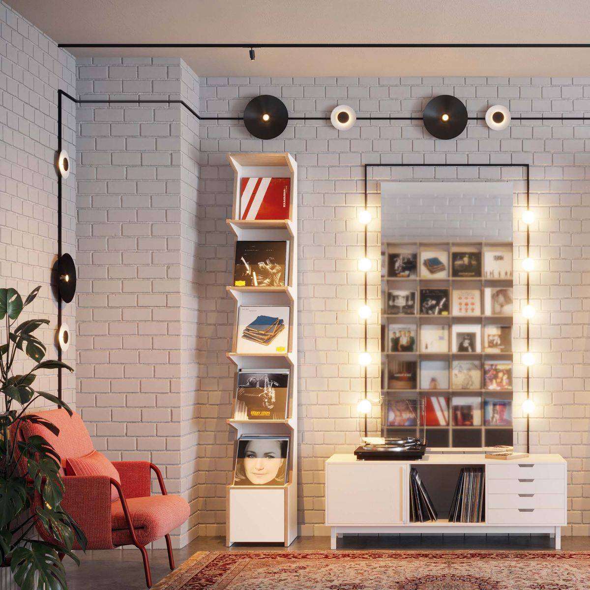 Трековый магнитный светильник Arlight MAG-MICROCOSM-DISCO-R300-7W Warm3000 (WH, 36 deg, 24V) (IP20 Металл) 051832