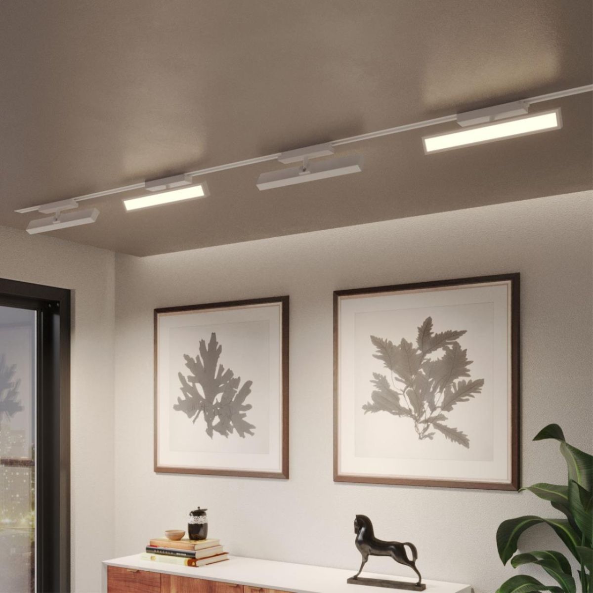 Трековый однофазный светильник с переключателем цв. температуры Novotech Port Stratus 359781