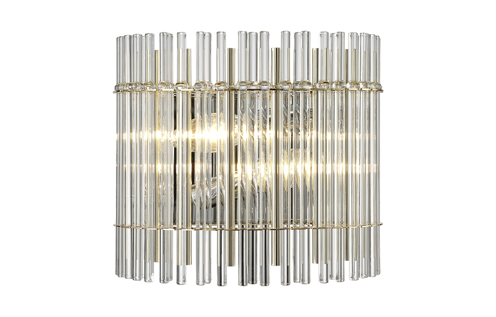 Настенный светильник Crystal Lux AURELIO AP2 GOLD+CHROME/TRANSPARENT