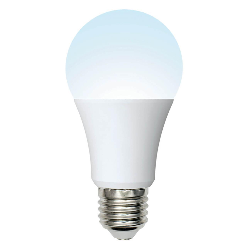 Лампа светодиодная (UL-00002381) Uniel E27 10W 4000K матовая LED-A60-10W/NW/E27/FR/12-24V PLO55WH