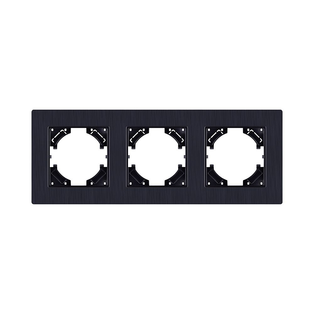 Рамка 3-постовая, черный Kollinger Eleganz Plex EP3BK