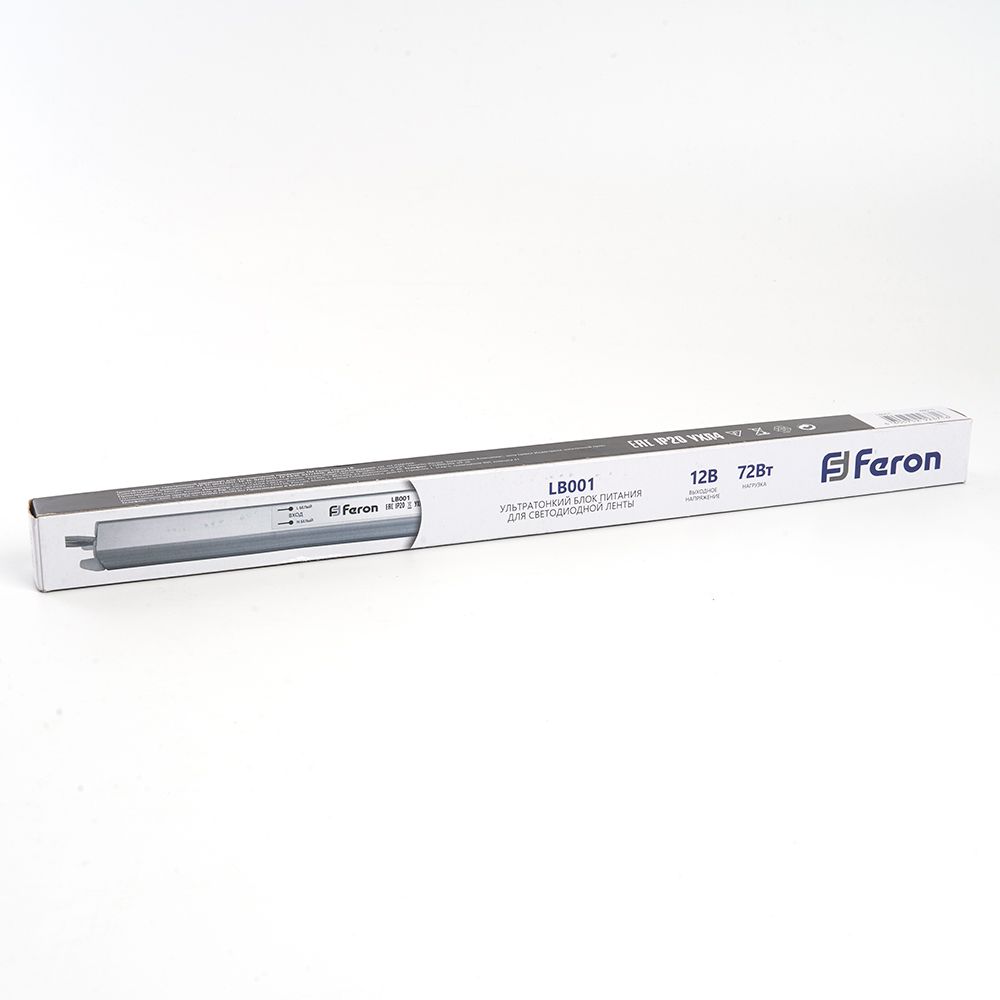 Трансформатор для светодиодной ленты Feron LB001 72Вт 12В IP20 48015