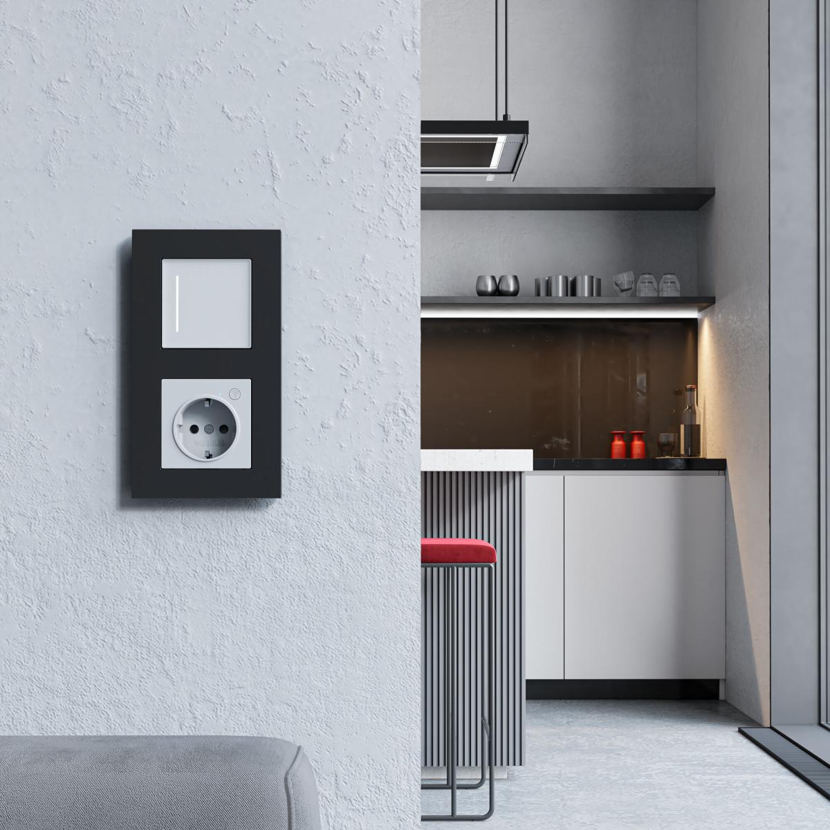 Рамка на 2 поста Werkel Slab черный матовый W0022908 4690389193378 a062800