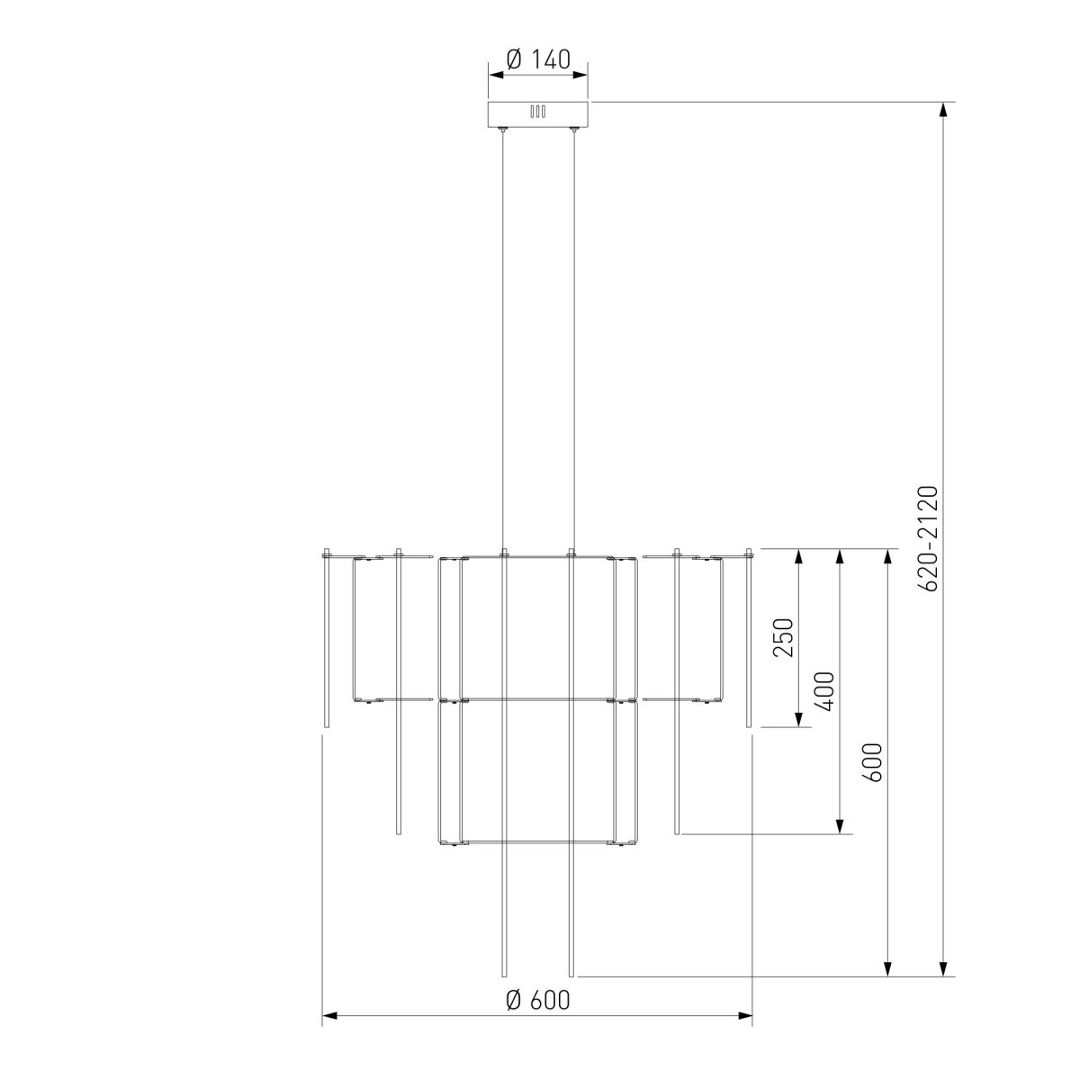 Подвесная люстра Bogate's Queen 91102 LED a072015 в #REGION_NAME_DECLINE_PP#