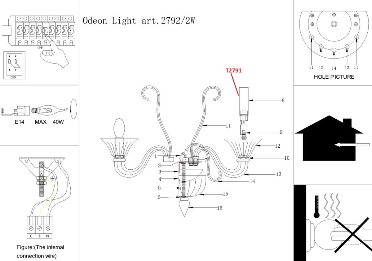 Бра Odeon Light Briza 2792/2W