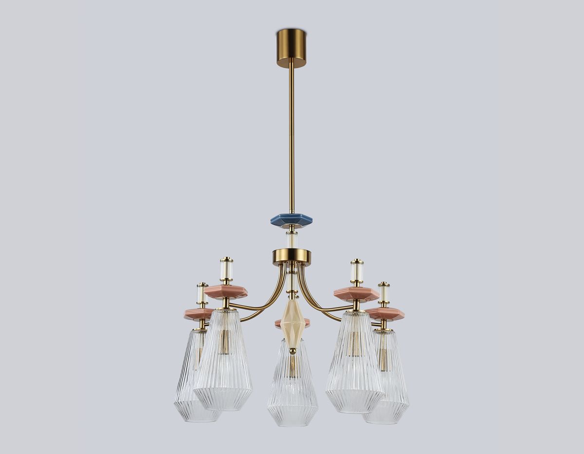 Люстра на штанге Ambrella Light High Light Ceramo Modern LH53183