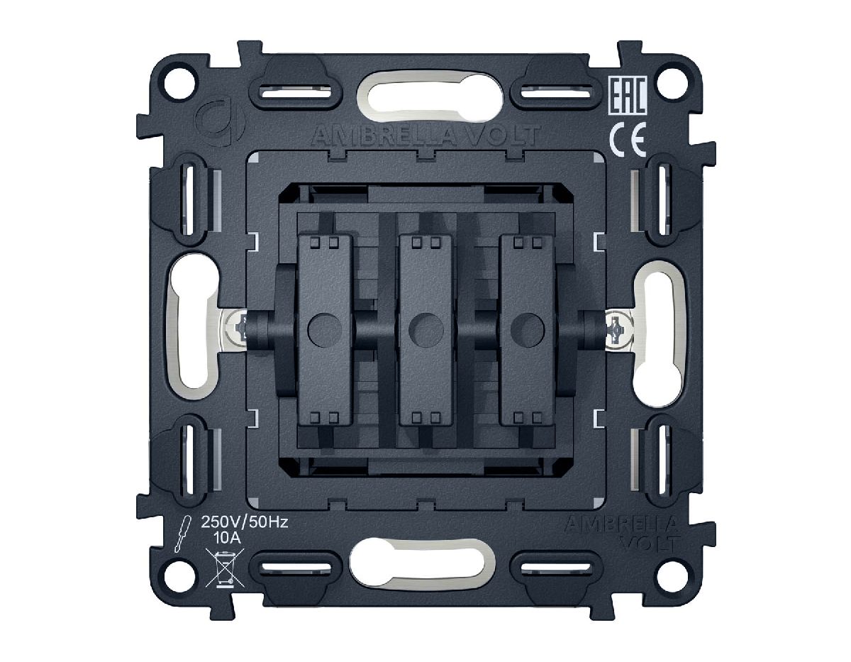 Механизм 3-кл выключателя Ambrella Volt Quant VM133