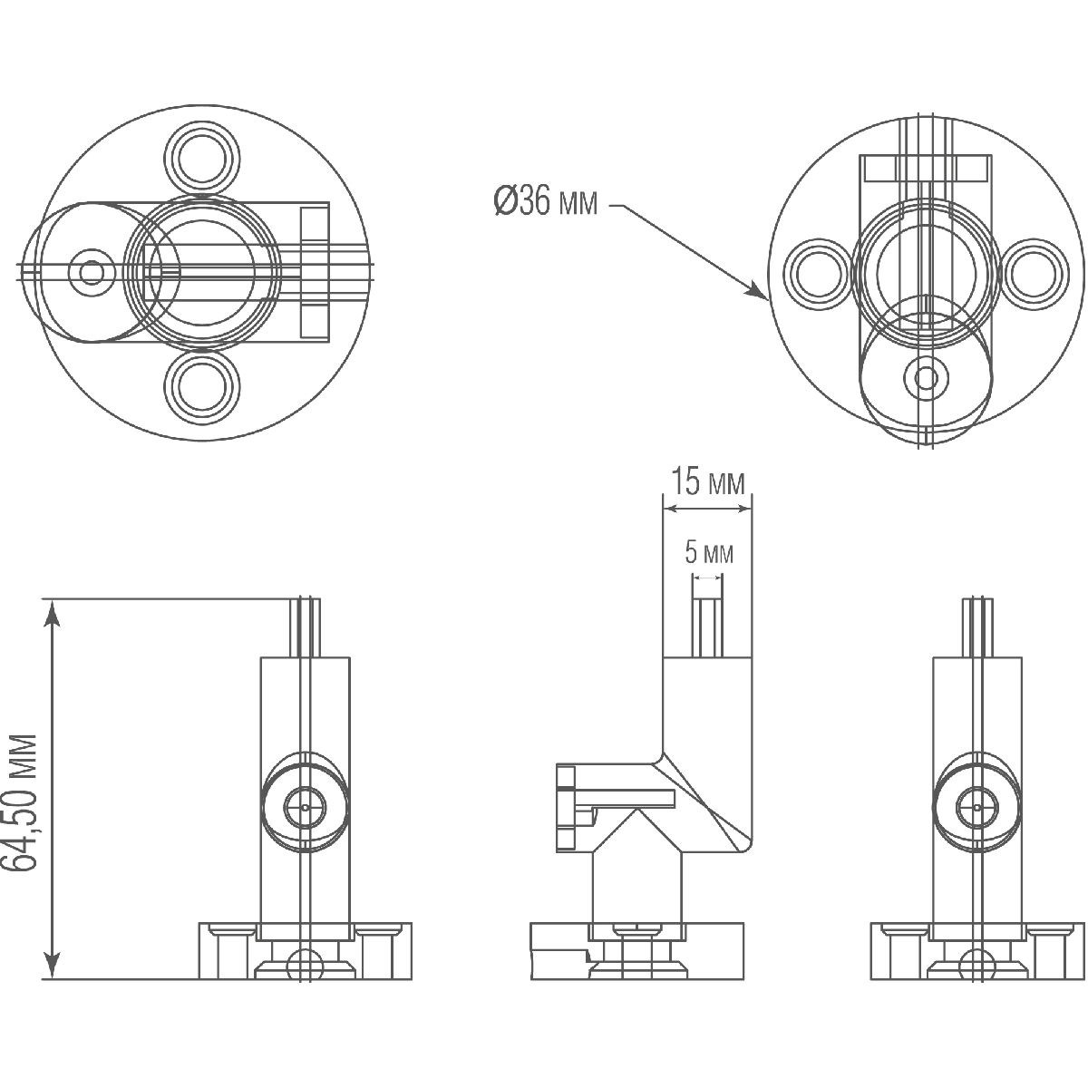 Токопроводящий угловой соединитель Donolux Scroll Line Inner Connector DL20651 W