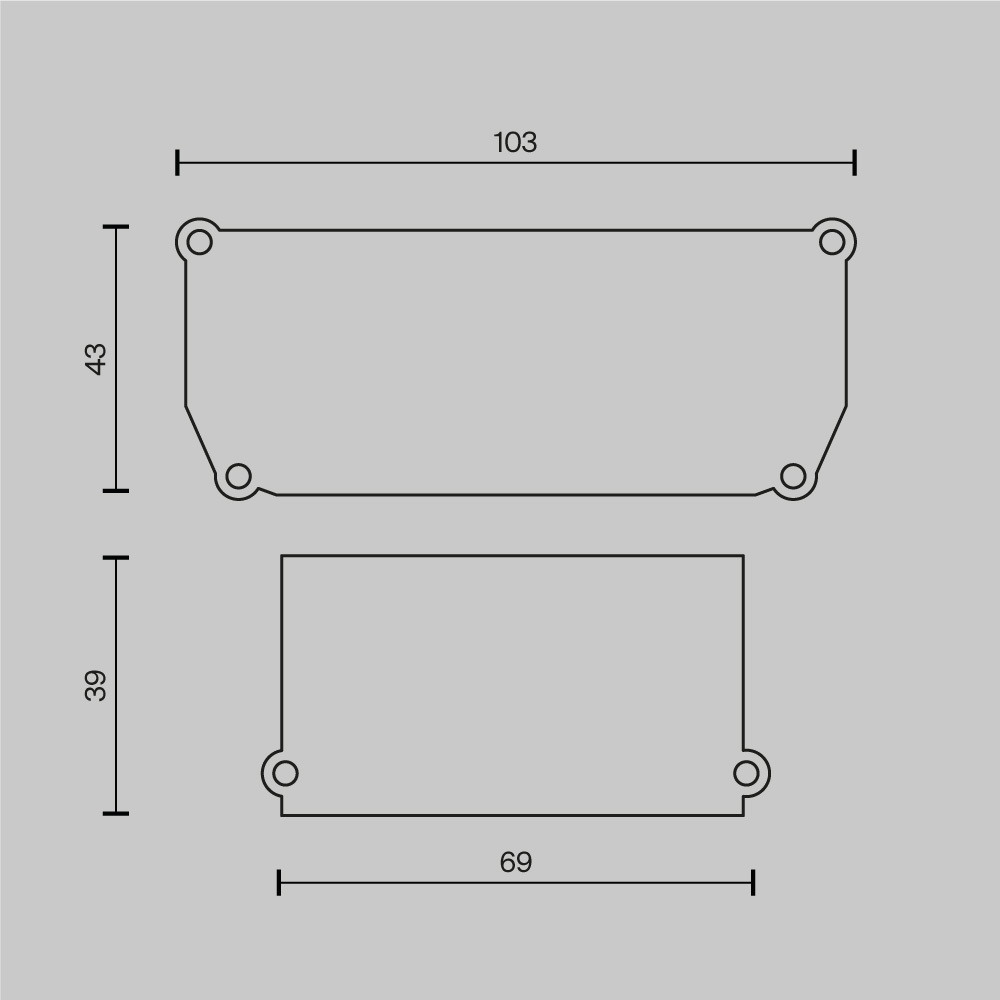 Заглушка декоративная для профиля ALM-9940-SC (4 шт.) Maytoni ALM012EC-SC-B