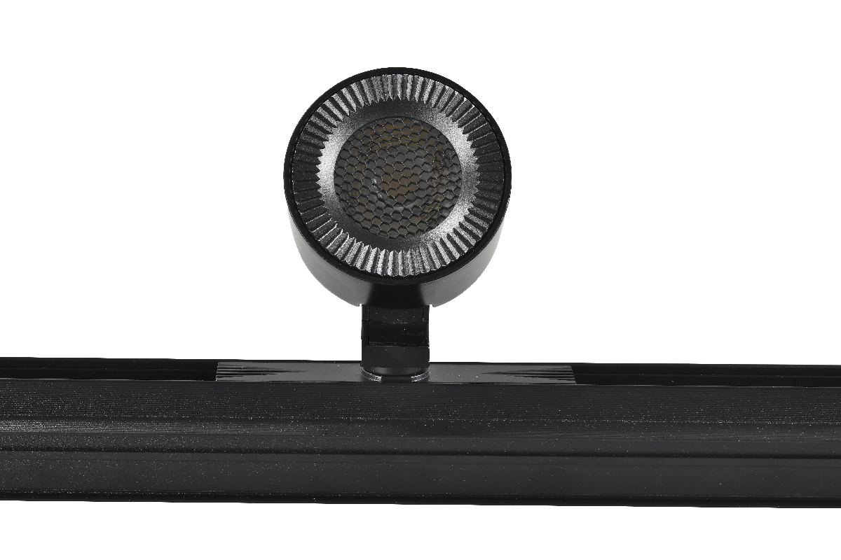 Трековый магнитный светильник iLedex Vision 4822-010-D82-12W-38DG-3000K BK (WALL WASHER)