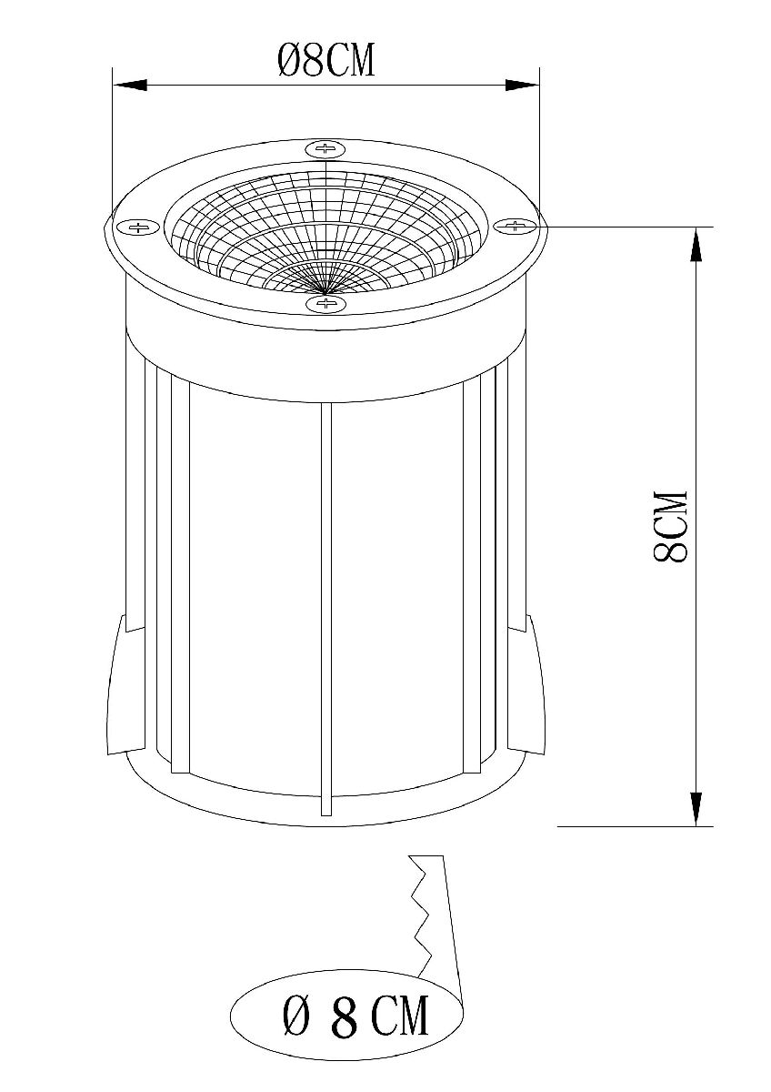 Ландшафтный светильник Arte Lamp Piazza A6205IN-1SS