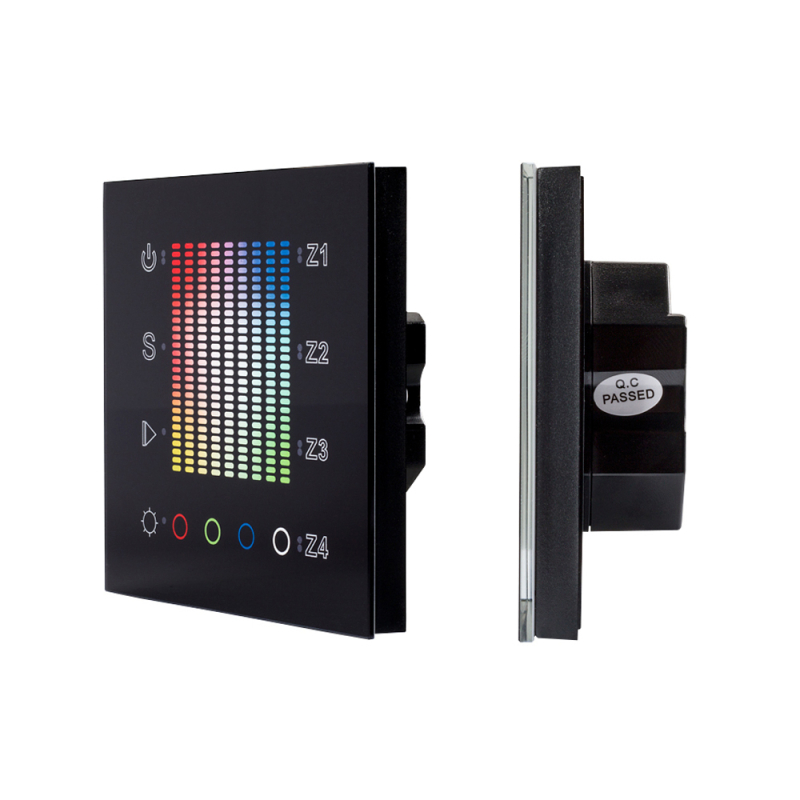 Панель Arlight Sens SR-2831AC-RF-IN Black (220V,RGB,4зоны) 020585