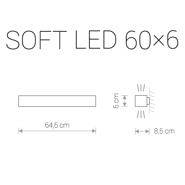 Настенный светодиодный светильник Nowodvorski Soft Led 9527