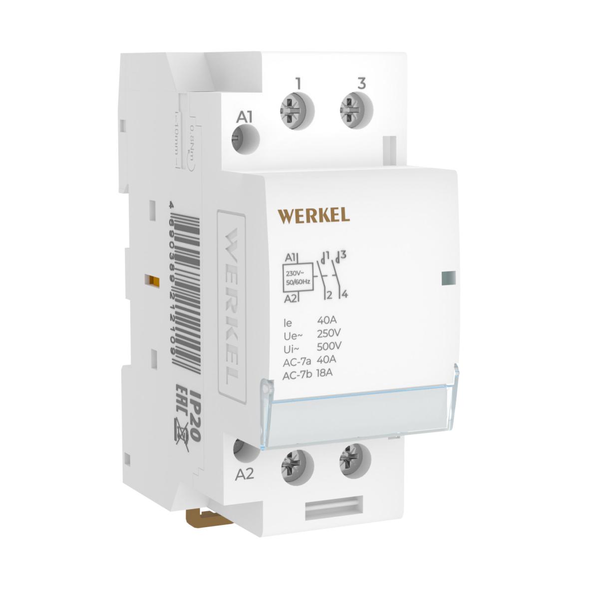 Контактор модульный Werkel W942M40O 4690389212109 a069475
