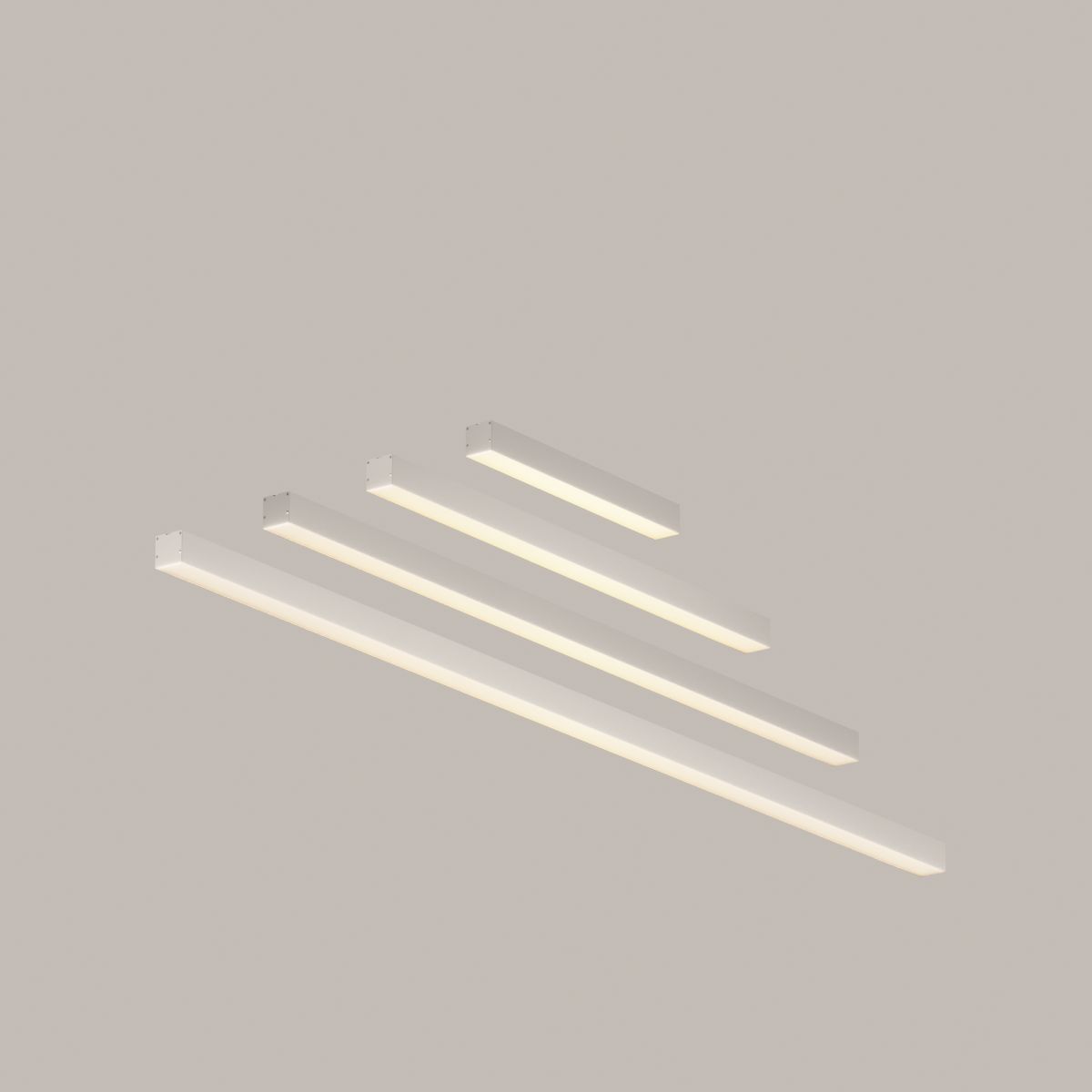 Линейный накладной светильник Maytoni Technical 3000K 50x50 (Серебро, 2 м) LL311023