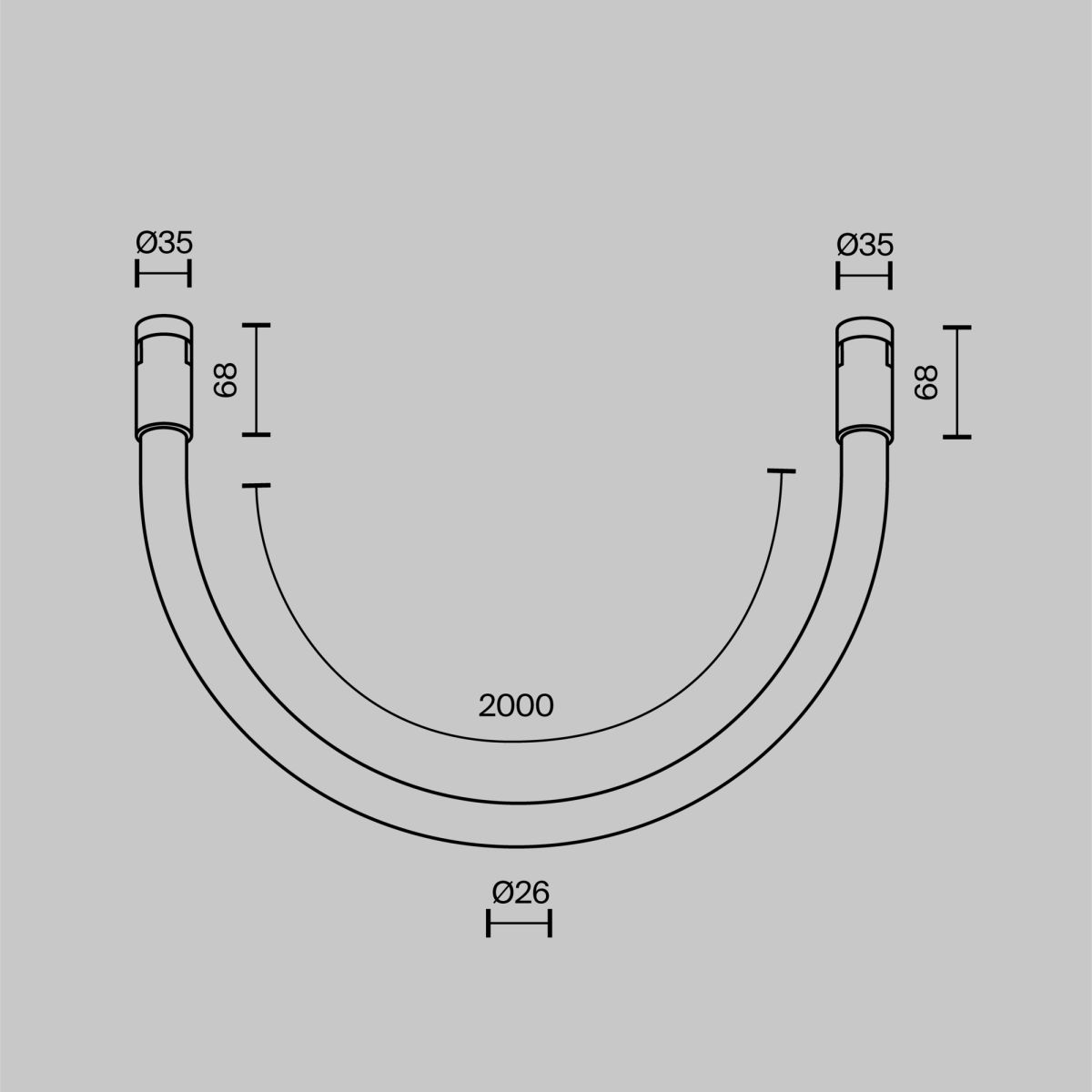 Трековый магнитный светильник Maytoni Technical Tau Flarity TR154-1-27W4K-PT