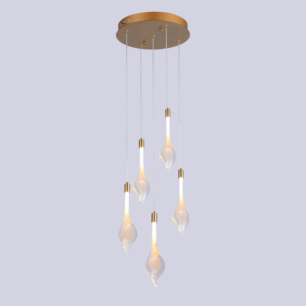 Подвесной светильник Delight Collection P98066-5 antique brass