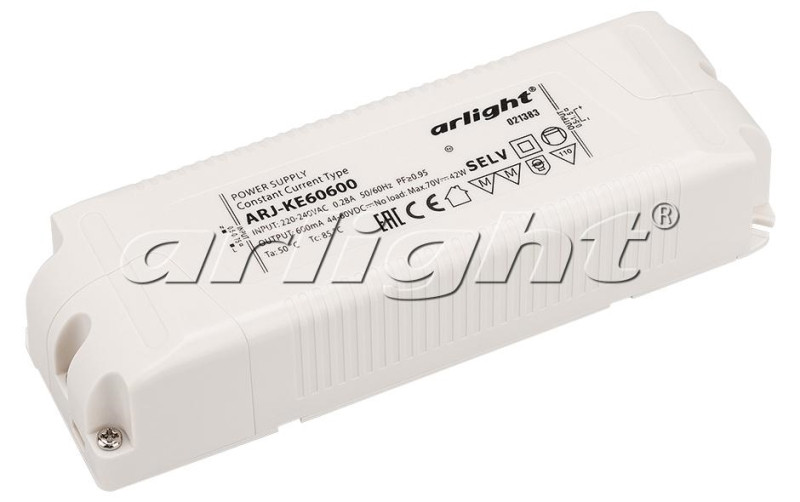 Блок питания Arlight ARJ-KE60600 (36W, 600mA, PFC) 021383